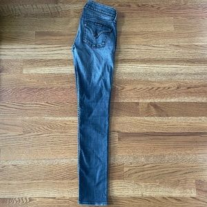 Hudson Mid-Rise Collin Skinny Jeans, Size 26.